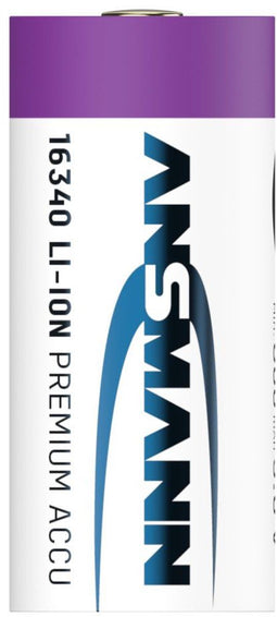 Ansmann 1300-0017 - Oplaadbare CR123A Li-Ion batterij 850mAh - Wit