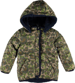 Vingino Tedor - Jongens Jas - Afneembare capuchon - Camouflage (maat 92)