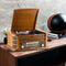 Shuman Retro 7-in-1 platenspeler, draadloze verbinding, Home Audio Center met afstandsbediening, vin