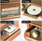 Shuman Retro 7-in-1 platenspeler, draadloze verbinding, Home Audio Center met afstandsbediening, vin