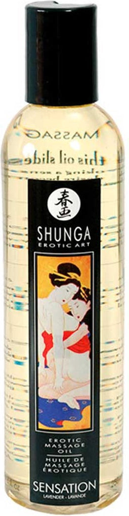 Shunga - Massageolie - Sensation Lavender - Lavendel -240 ml