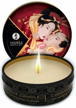 Shunga - Mini Massagekaars - Sparkling Strawberry - 30 ml