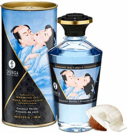 Shunga - Verwarmende Olie - Om Van Het Lichaam Te Likken - Coconut Thrills