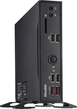 Shuttle XPC slim Barebone DS20U3V2, i3-10110U, 2x LAN (1xGbit, 1x 2.5Gbit), 1xCOM, 1xHDMI, 1xDP, ventilatorloos , 24/7 permanent gebruik