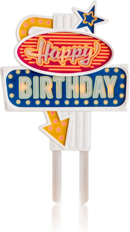 Suck UK Happy Birthday Caketopper Met Verlichting