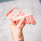 iMoshion Hoesje Geschikt voor iPhone 11 Hoesje Siliconen - iMoshion Pop It Fidget Toy - Pop It hoesje - roze