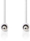 Nedis CAGP22010WT10 - 3.5mm analoge kabel - 100cm - Wit