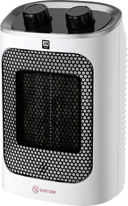 SHX SHX17PTC1500 Ventilatorkachel Energielabel: n.v.t. 15 m² Zwart/wit