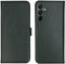 Selencia Samsung Galaxy A15 - Echt Lederen Bookcase - 3 Pashouders - Groen