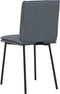 vidaXL - Eetkamerstoelen - 2 - st - fluweel - donkergrijs