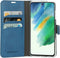Mobiparts Galaxy S21 FE - Classic Wallet Case - Ruimte voor pasjes - Steel Blue (2022)