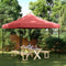 vidaXL - Partytent - inklapbaar - pop-up - 292x292x315 - cm - bordeauxrood