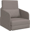 vidaXL - ligbedbank - 2-in-1 - taupe - 65x80x83 - cm - stof