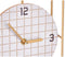 Bordsklocka Geruit Zwart Metaal Hout MDF 18,5 x 25,5 x 6 cm (6 Stuks)