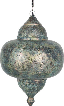 Safaary - Oosterse Hanglamp Green Patina Naina Ø 42 x 63cm