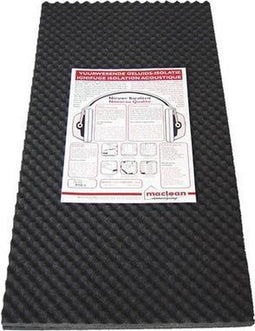 MACLEAN Geluidsisolatieplaat Antraciet 1000 x 500 x 25 mm pak 2 platen = 1 m2