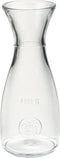 Karaf/schenkkan 1 liter van glas met uitlopende hals - Waterkan - Sapkan