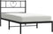 vidaXL - Bedframe - met - hoofdbord - metaal - zwart - 107x203 - cm