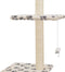 vidaXL - Kattenkrabpaal - met - sisal - krabpalen - 260 - cm - pootafdrukken - beige