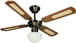 Plafondventilator met licht FARELEK BALI Ø107 cm