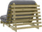 vidaXL Futon slaapbank met matras 100x206x11 cm geïmpregneerd hout-VXL-846770