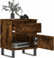 vidaXL - Nachtkastje - 40x35x50 - cm - bewerkt - hout - gerookt - eikenkleurig