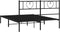 vidaXL - Bedframe - met - hoofdbord - metaal - zwart - 160x200 - cm