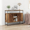 vidaXL - Dressoir - Oud - Hout - 100x35x80 - cm - Samengesteld - Hout - en - Staal