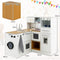 Coast Eck Speelkeuken - 2-delig - Licht en Geluid - Wit & Natuur MDF