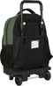 Schoolrugzak met Wielen BlackFit8 Gradient Zwart Militair groen (33 x 45 x 22 cm)