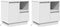 vidaXL - Nachtkastjes - met - LED - - - Set - van - 2 - - - Wit - - - 50x34,5x50 - cm