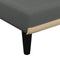 vidaXL - Chaise - longue - stof - donkergrijs
