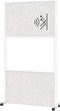 MAULconnecto scheidingswand 100 x 182 cm - akoestisch - met wielen - wit - 1 stuk - MAUL