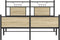 vidaXL - Bedframe - zonder - matras - hout - sonoma - eikenkleurig - 140x190 - cm