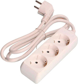 3-socket plugboard without power switch EDM Schuko (3 m)