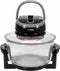 LUND Professional heteluchtoven 12 + 5L - Halogeen oven - 1400W - 9-delige accessoires set - Zwart Grijs