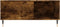 vidaXL - Salontafel - 80x80x36,5 - cm - bewerkt - hout - gerookt - eikenkleurig