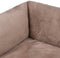 District 70 NUZZLE - Zachte Hondenmand Voor Op De Bank - Large 85 x 75 cm - Taupe