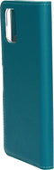 Samsung Galaxy A71 - Wallet Hoesje - Saffiano Motief - Blauw Turquoise