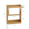 SoBuy FWT92-N - Opvouwbaar Bureau - Houtcomposiet 63x82x20cm - Naturel