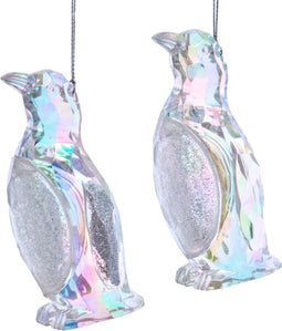 Ornament plastic pinquin l10cm