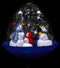 vidaXL - Kerstboom - sneeuwend - met - paraplubasis - 75 - cm - PVC - blauw