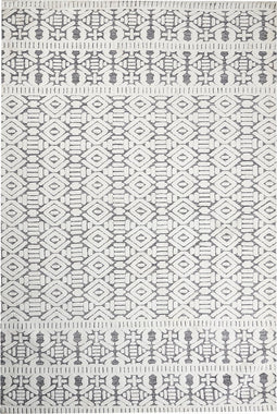 SIBI - Vloerkleed - Wit/Grijs - 200 x 300 cm - Polyester