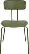 SIBLEY - Eetkamerstoel set van 2 - Groen - Synthetisch materiaal