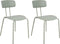 SIBLEY - Eetkamerstoel set van 2 - Lichtgroen - Synthetisch materiaal