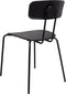 SIBLEY - Eetkamerstoel set van 2 - Zwart - Synthetisch materiaal