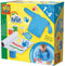 SES - My First - Mijn eerste vingerverf set - 4 kleuren verf (4x145ml) - inclusief verfschort en rol papier (2 meter) - hypoallergeen - makkelijk uitwasbaar