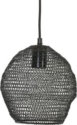 Light & Living - Hanglamp NOLA - Ø18x20cm - Zwart