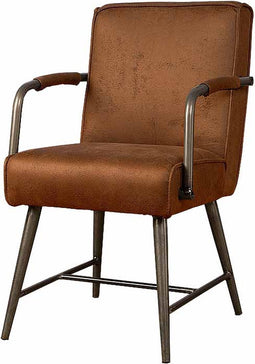 SIDD Belmonte armchair - fabric cherokee 8 cognac