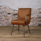 SIDD Belmonte armchair - fabric cherokee 8 cognac